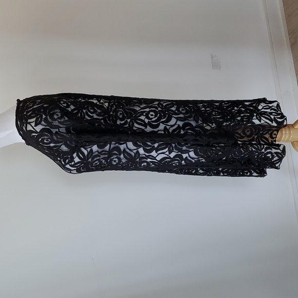 Lace Black Dress - Raindrops - Size M - Picture 4 of 9